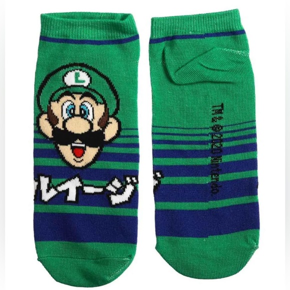 Nintendo Super Mario Bioworld 4 Pack No Show Socks Women’s 5-10 NWT - Picture 2 of 6